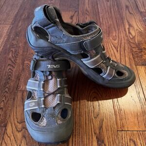 Teva Omnium Mens 10 Sport Sandals Waterproof Hiking Brown Closed Toe Shoe 6148